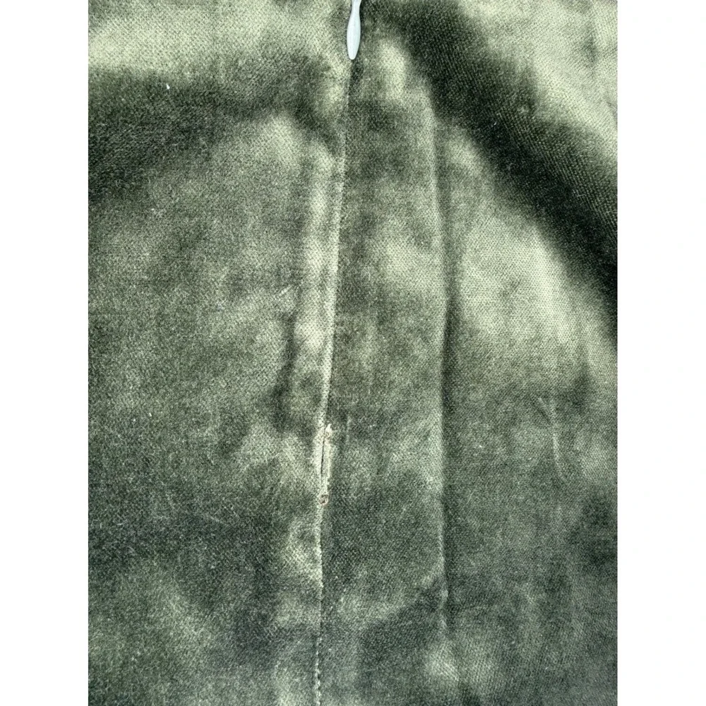 Sigrid Olsen Vintage Olive Green Velvet Mini Skirt 100% Cotton Made USA Size 8‎